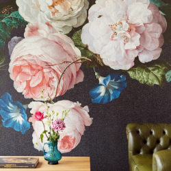 floral wallcovering mural
