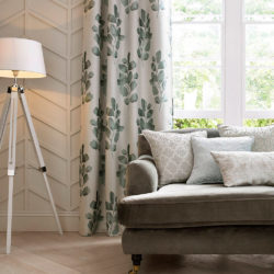 BOWDEN Collection by Ashley Wilde | The collection offers stunning drapes teamed with a contemporary herringbone upholstery, giving your home a sophisticated feel.