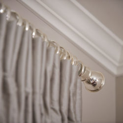 EVOLUTIONS SILVER Drapery Hardware Collection | Delicately crafted - Luxuirously brilliant